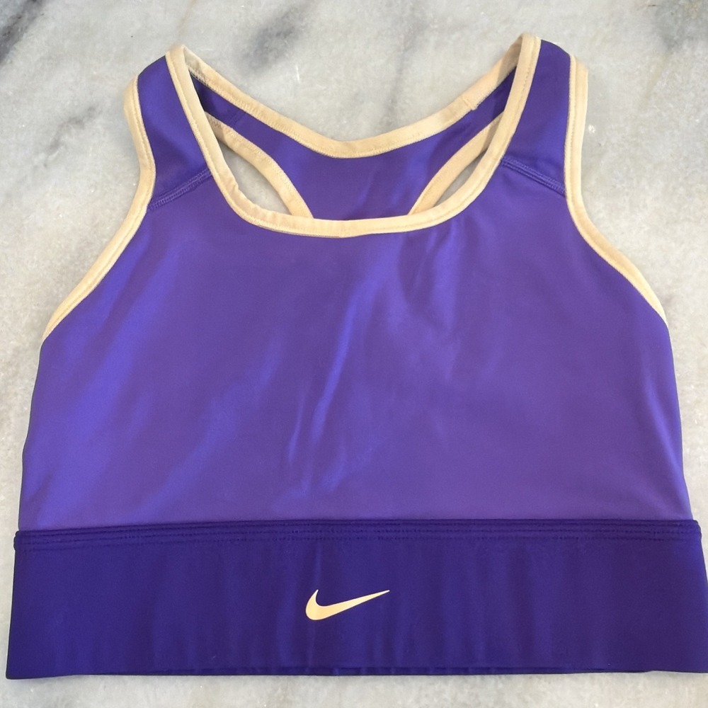 Set Of 2 Nike Dri Fit Sports Bras Sz M - Picture 2 of 8